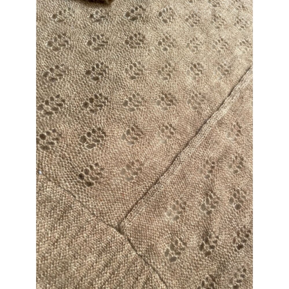Qi Cashmere Womens Open Front Cardigan XS/S Beige Lightweight - Picture 7 of 10